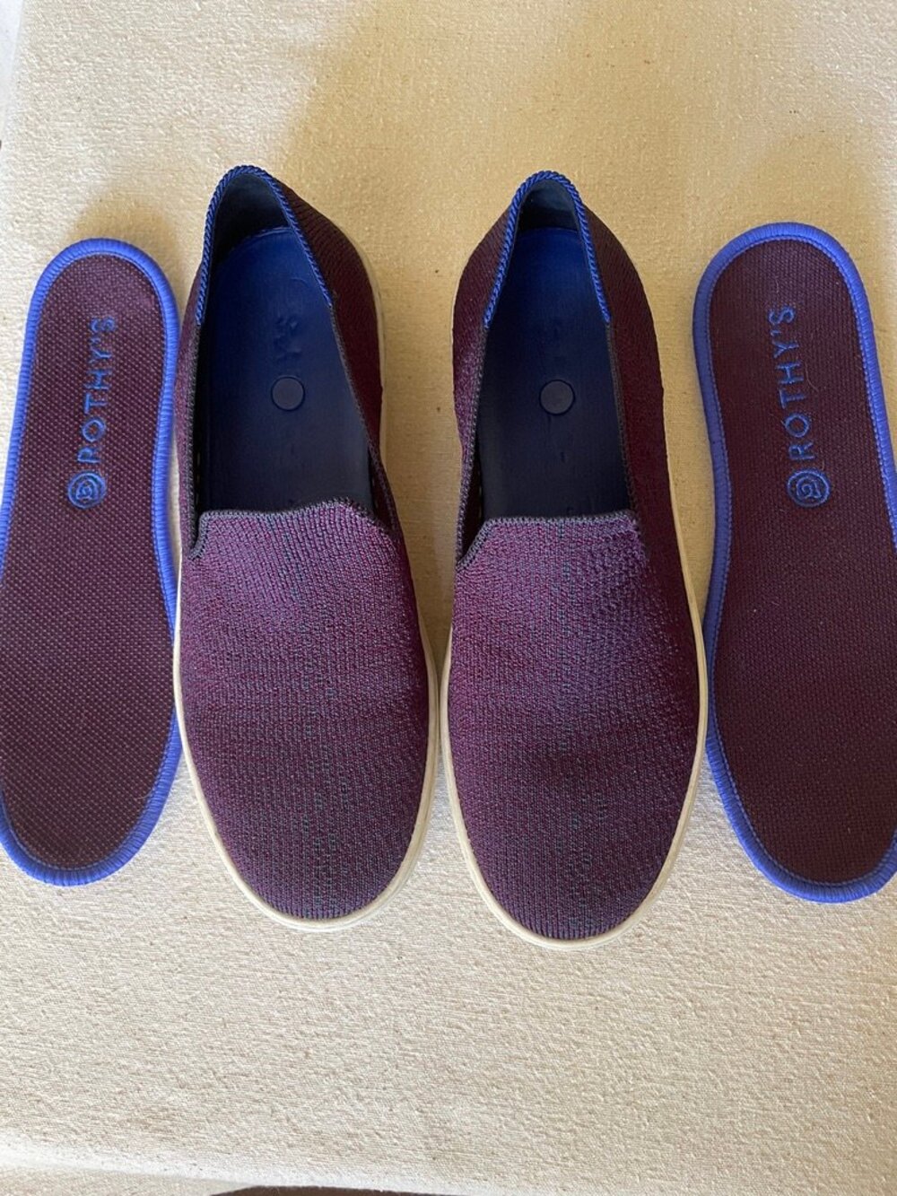Rothy's Sneaker Plum Heather Purple Size 7